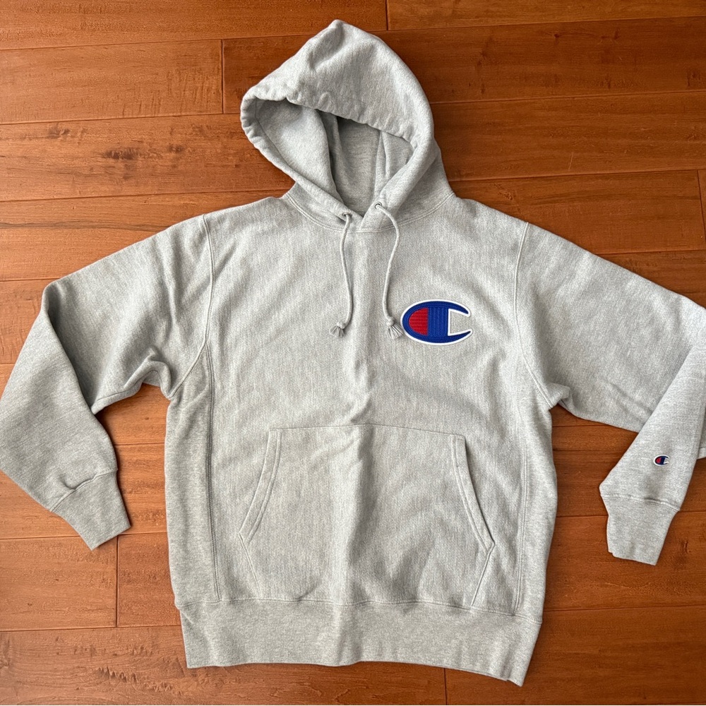Champion Heather Gray Reverse Weave Hoodie
